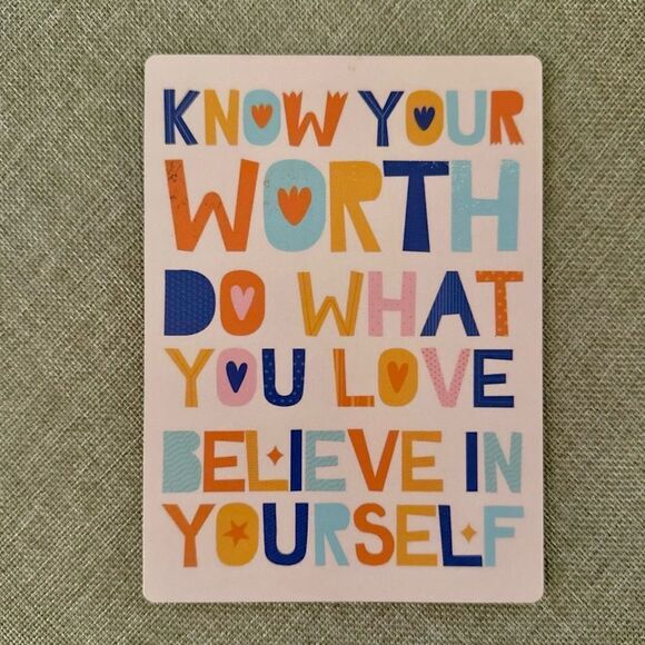 Believe in Yourself Inspirational Colorful Magnet - Picture 3 of 5